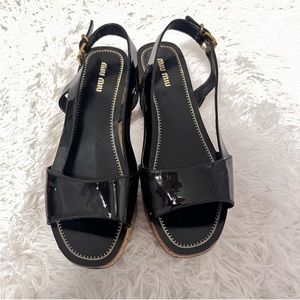 Miu miu platform sandals